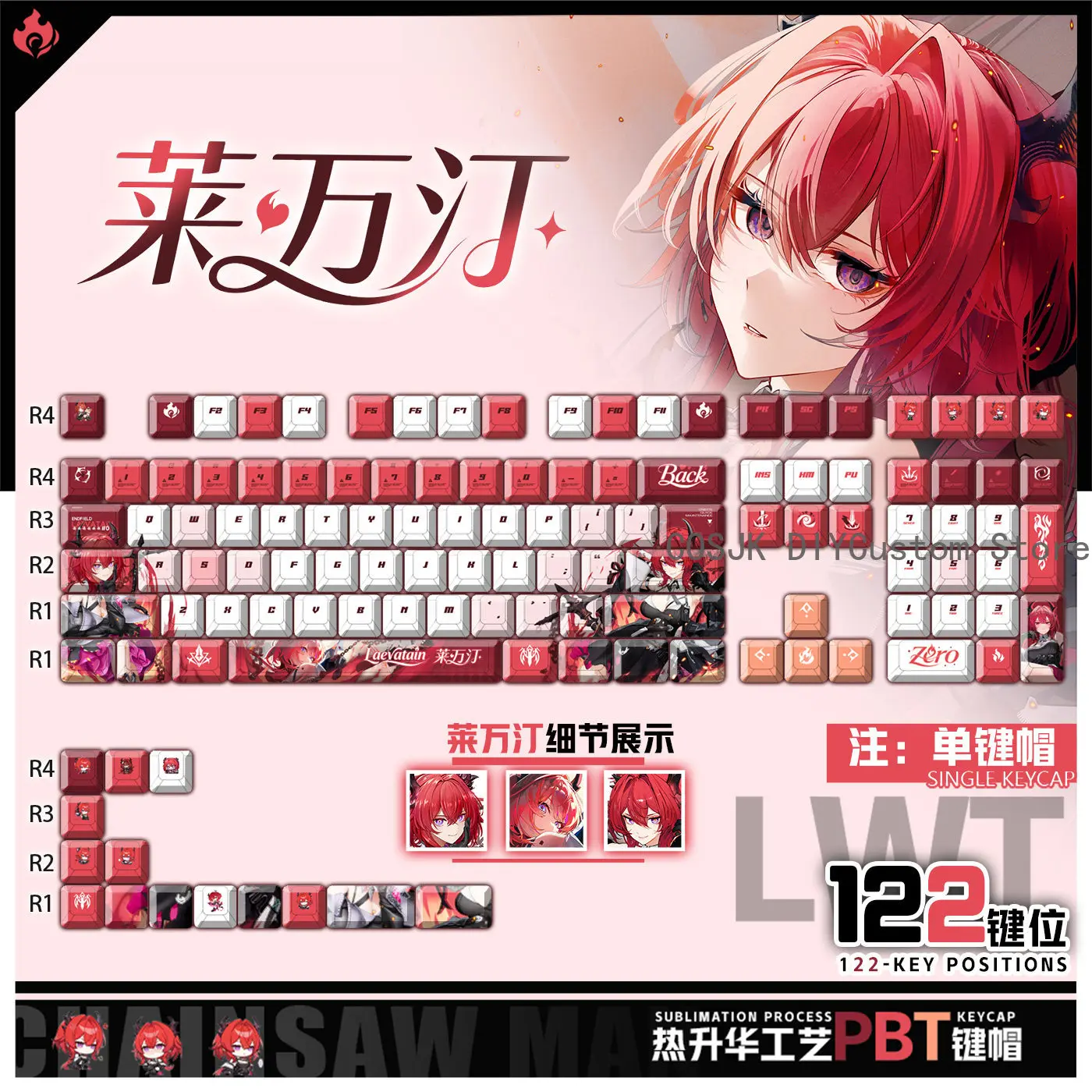 122 Keys Anime Laev…