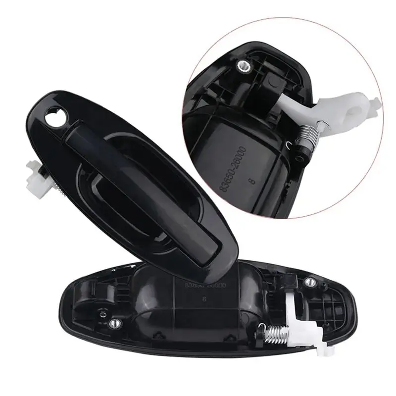 A13F-Set Of 4 Car Outside Handle Bowl Parts 82650-26000 For Hyundai Santa Fe 2001-2006 Outside Door Handle Exterior Door Handle