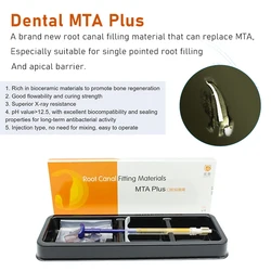 MTA-Matériel Dentaire de Remplissage de Canal Radiculaire, Seringue de 1g, Bancs Endodontiques, Traitement de Doublure, Ciment de Réparation Dentaire, Mta Plus