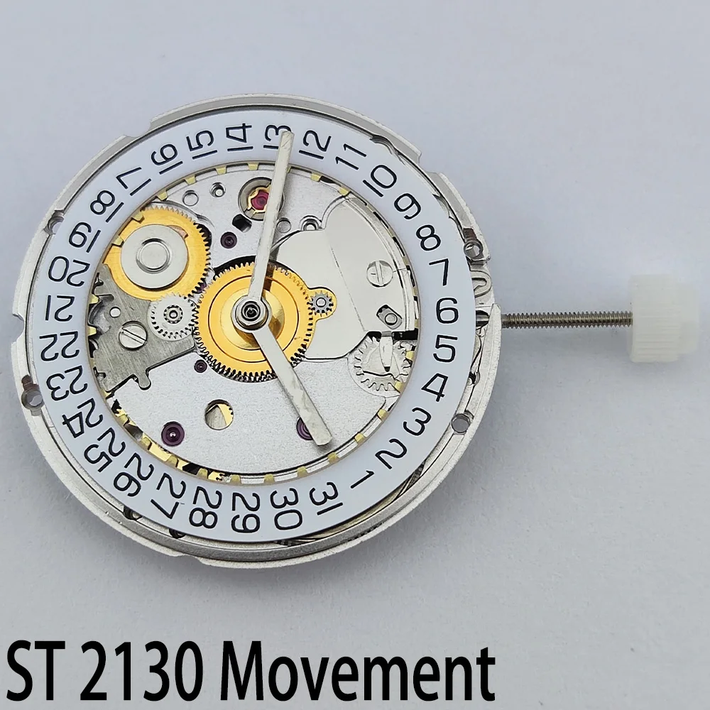 

Seagull ST2130 Automatic High Precision 26 Jewels Silvery Mechanical Movement at 3 o'clock Calendar ETA2824-2 Wristwatch Parts