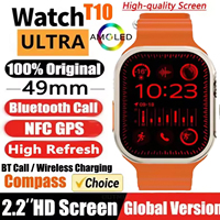 New Watch 10 Ultra Smart Watch 49mm NFC Men Women GPS Track Bluetooth Call BT Music Games Wireless Charging Smartwatch 2025 New