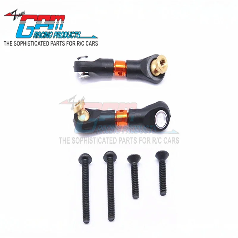 BRACCIO SUPERIORE IN LEGGIA GPM (DISIGN TIE ROD CON FILETTO M3) - 1PR SET CC054/M3-S-BEBK PER TAMIYA CC01 (58324\49490\XC PAJERO) AGGIORNAMENTO