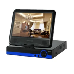 AHD Video Recorder Hybrid DVR 10 inch Monitor 8CH DVR XM cloud technology AHD/DVR/NVR/HVR 4 in 1 recorder