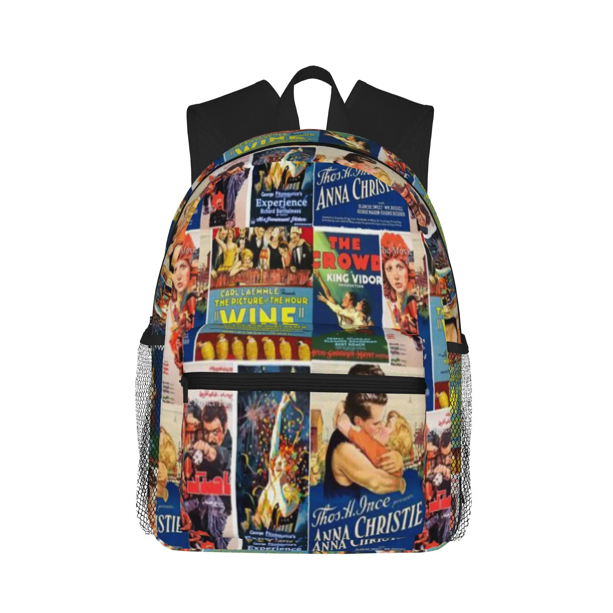 Vintage Movies Picture Montage  13  Casual Backpack for Students and Adults Men's backpack