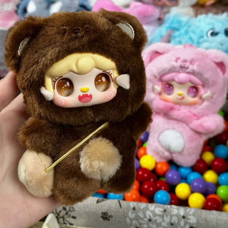 Original Yooki V4 Take A Bite Of Bear Serie Plüsch Blind Box Niedlicher kleiner Bär Plüsch Anhänger Puppentasche Dekoration Zubehör Geschenk