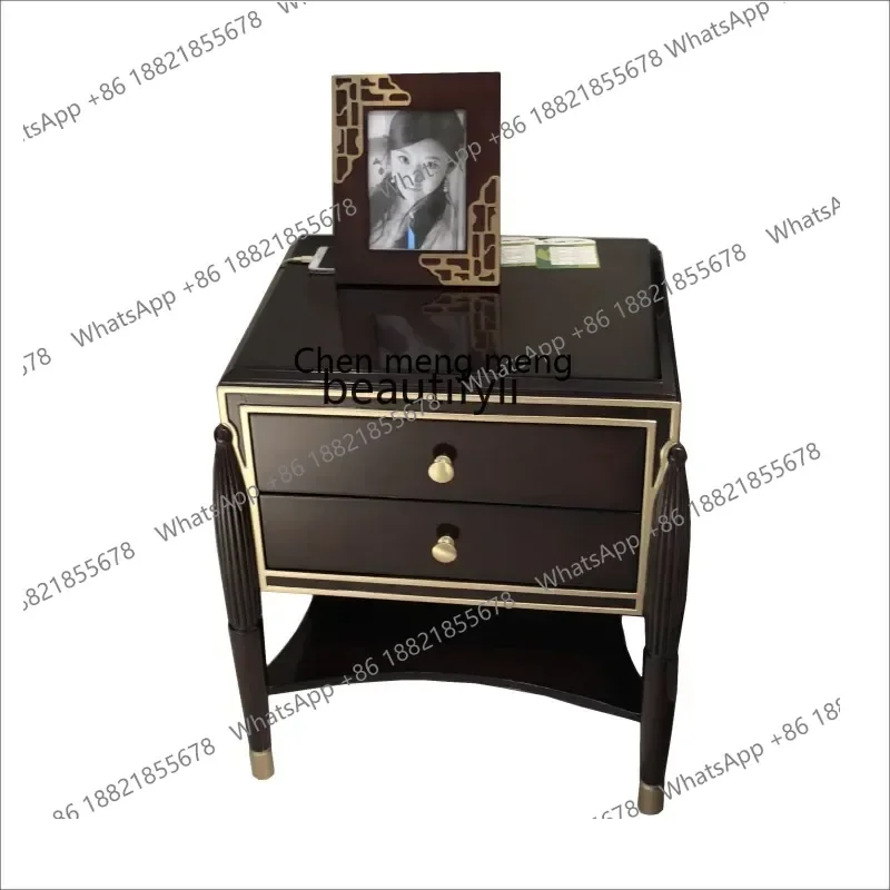 

ss8350 American light luxury simple bedside table simple bedroom storage, bedside table drawer porch, European locker
