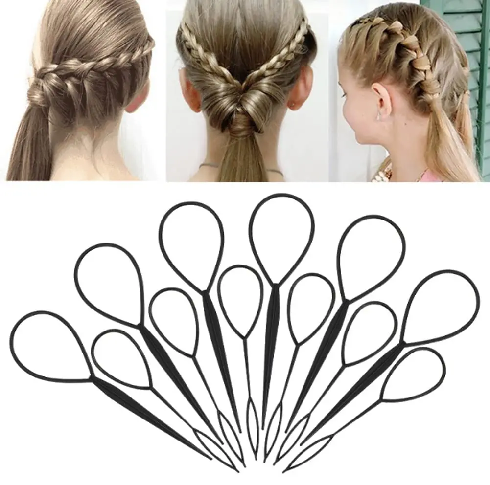 Plastic Magic Pull Hair Pin Clip Hair Braid Ponytail Maker Hair Accessories Diy Hair Styling Pony Tail Tool image 5