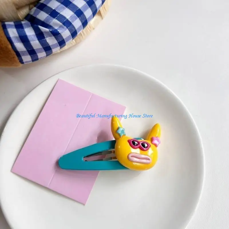 E56A lalki z kreskówek spinka do włosów gumka do włosów żywiczne spinki do włosów dla kobiet prezent akcesoria do włosów