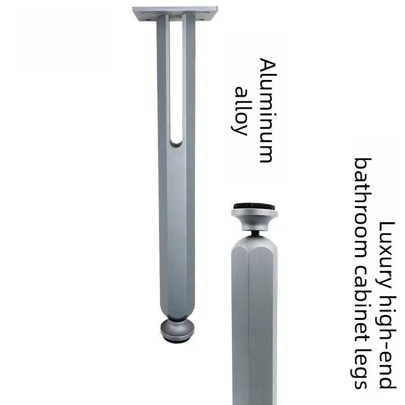 

Aluminum Space Gray Bathroom Cabinet Legs Coffee Table Legs Washbasin Support Legs Hanging Cabinet Feets Table Feet