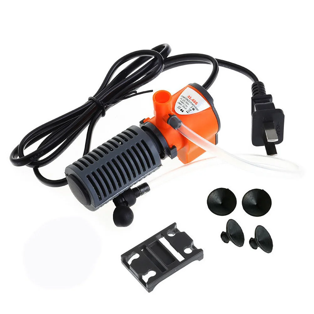 3w Mini Aquarium Internal Filter 3-in-1 Submersible Pump Filter Oxygen Circulation for Fish Turtle Tank Dropship