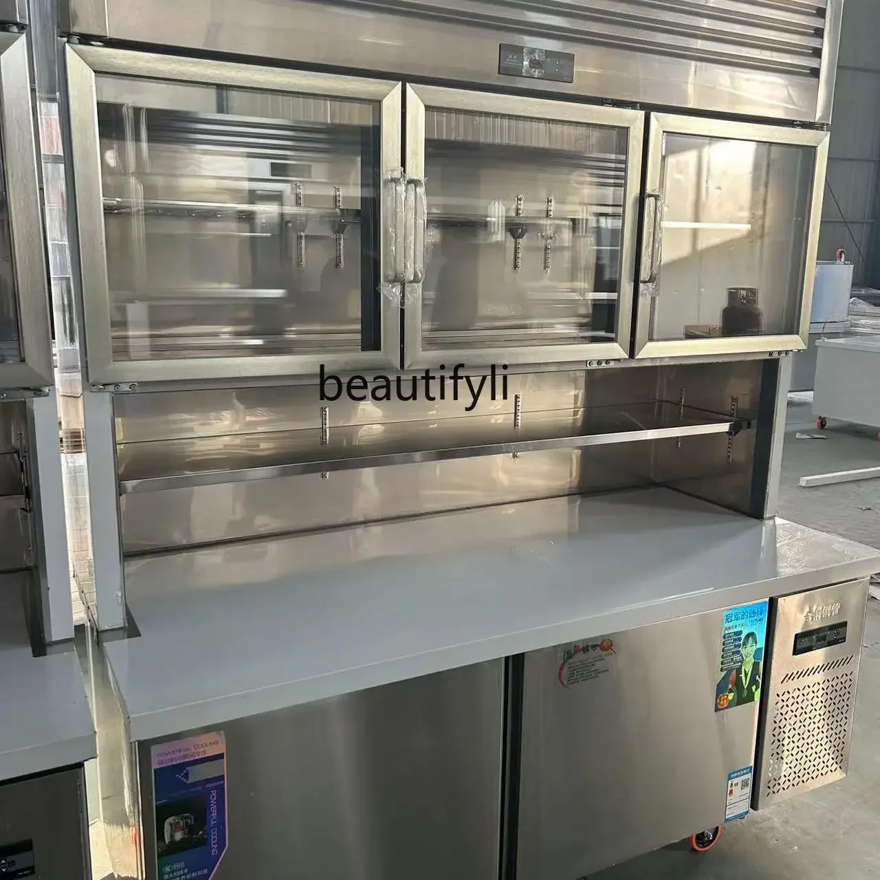 A61 lt Countertop refrigerated refrigerator Wall-mounted freezer   Split refrigerator Commercial double temperature freezer