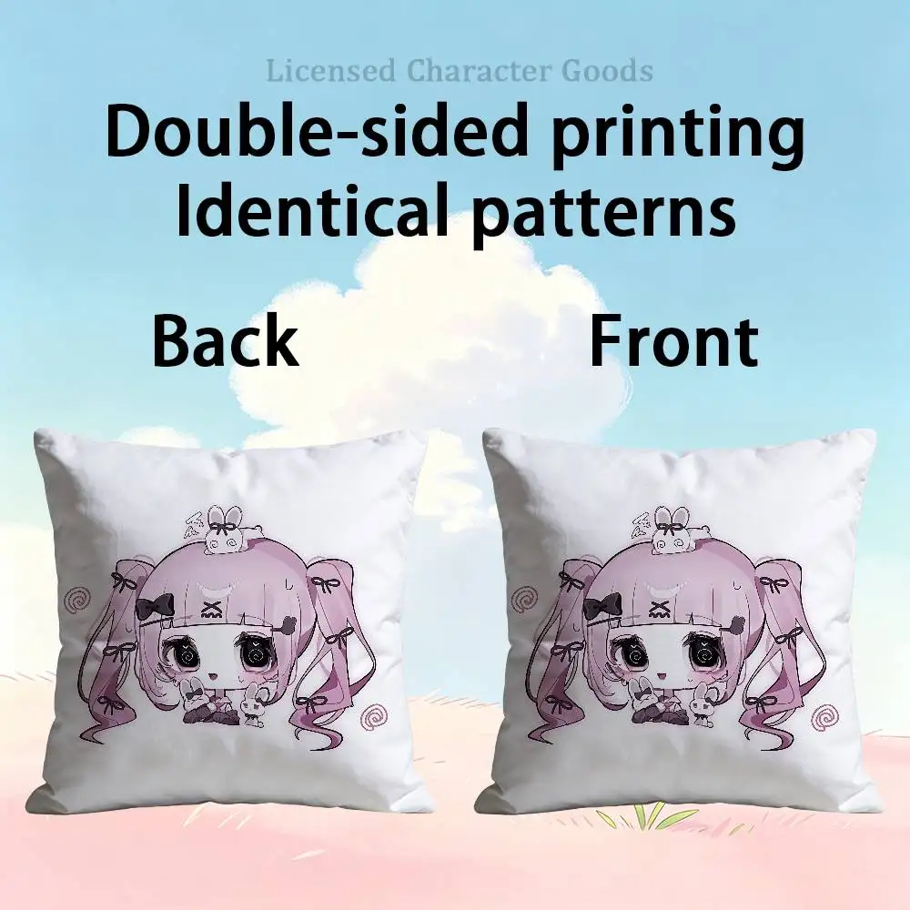 Jiraikei Fashion Jirai Girl Double Sided Print Soft Throw Pillow Cover Washable RV Camper Interior No Insert