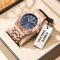 PAAZOMU, relojes originales de lujo para hombre, cronógrafo con fecha, reloj de cuarzo de acero inoxidable, reloj de pulsera luminoso resistente al agua a la moda para hombre