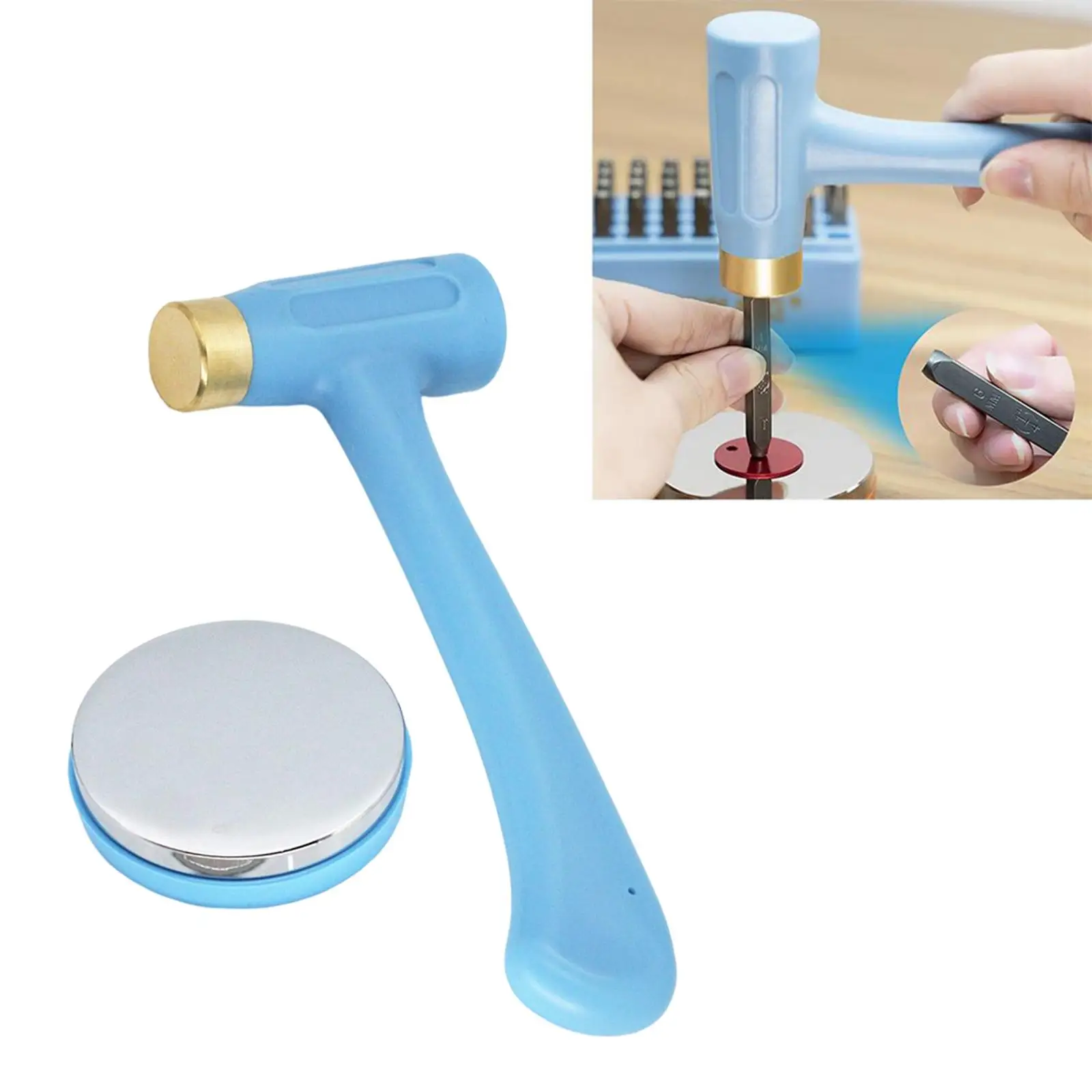 Metal Stamping and Steel , Brass Head , Jewelry Making Supplies Tools Letter Punch Leather Tool