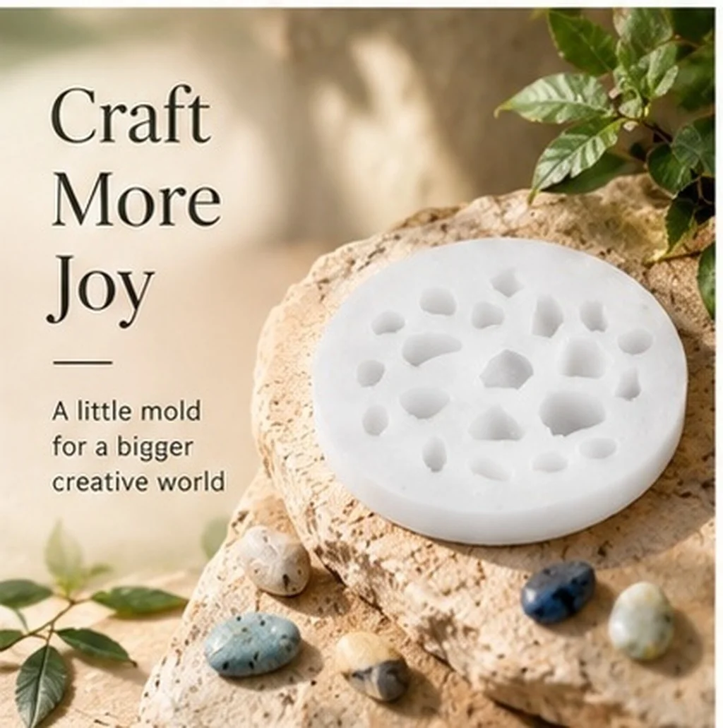 1Pcs High Quality Silicone Rock Mold Pebble Silicone Mould for DIY Crafters Creative Stone Shape Design Easy Demould Non Stick