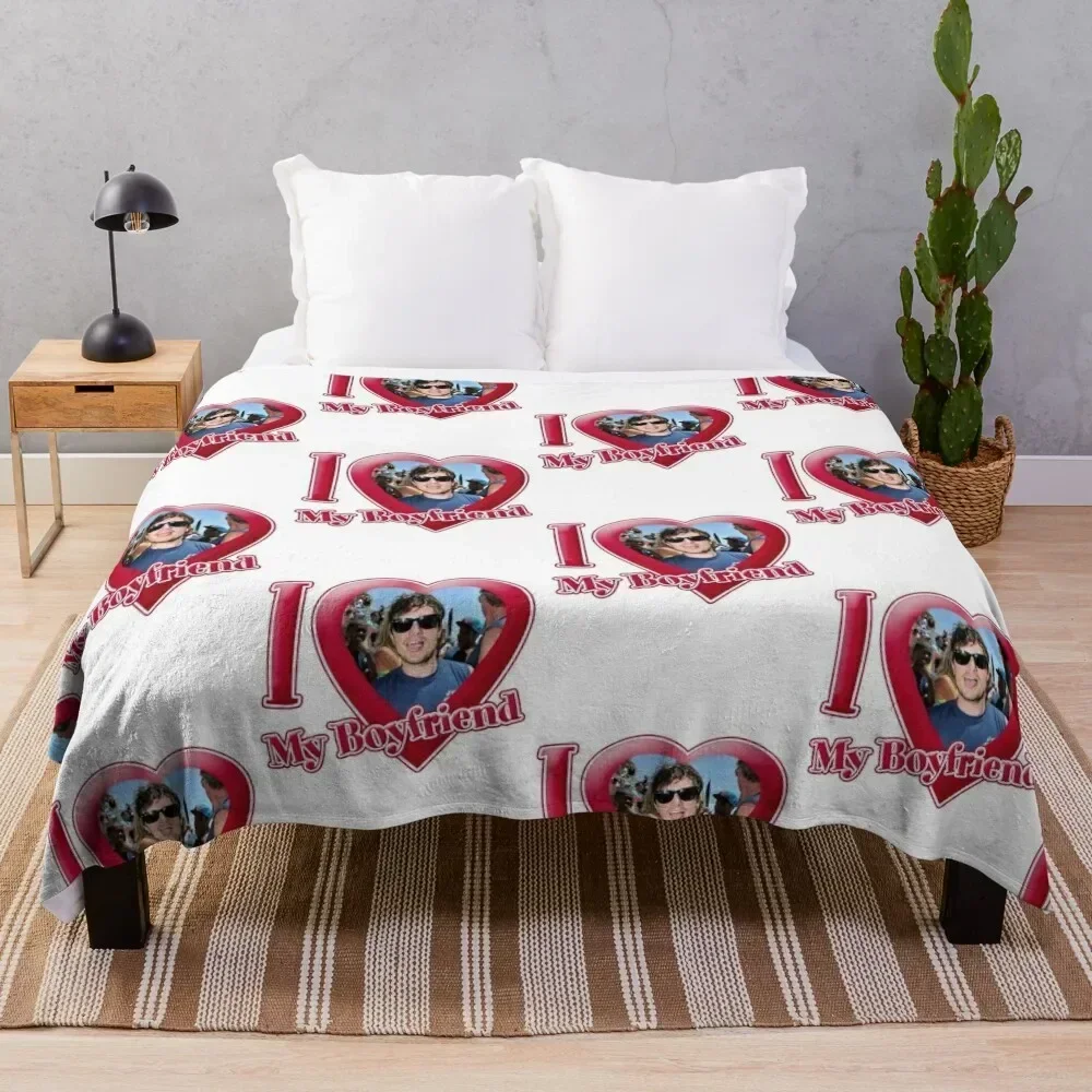 

I Love My Boyfriend Josh Hutcherson Throw Blanket Elegant Warm Throw Blanket for Hotel Home