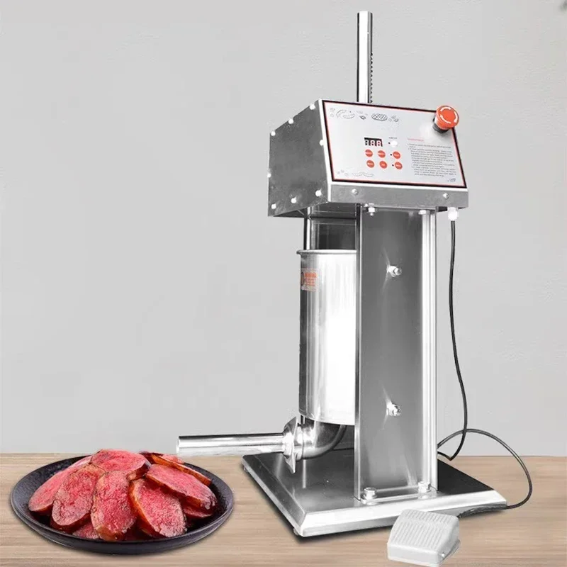 

Electric Sausage Stuffing Machine Commercial Stainless Steel Fully Automatic Sausage Stuffing Red Sausage Kitchen
