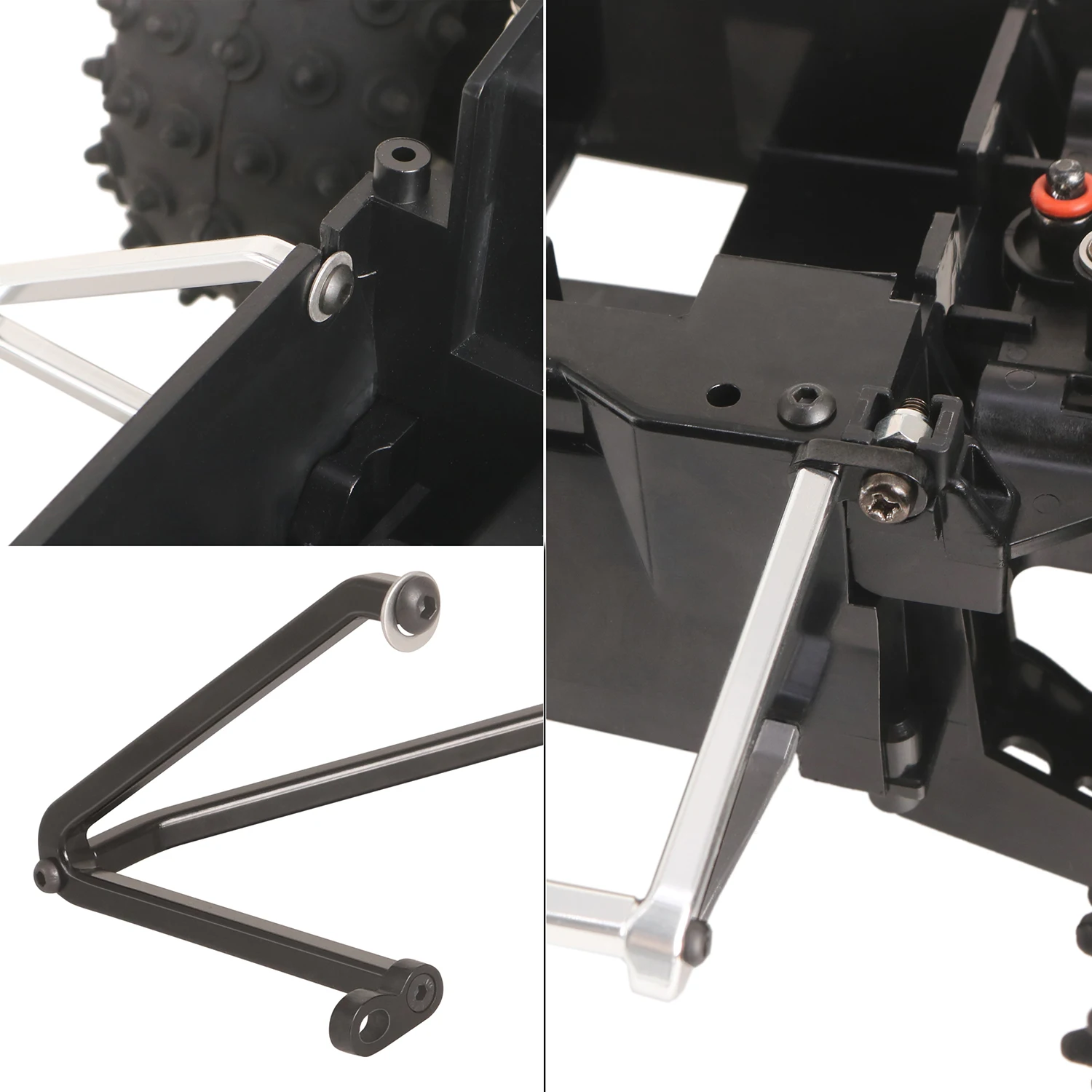 KYX Racing حامي الهيكل من الفولاذ المقاوم للصدأ ترقيات أجزاء الملحقات لسيارة RC 1/10 Tamiya Hornet EVO