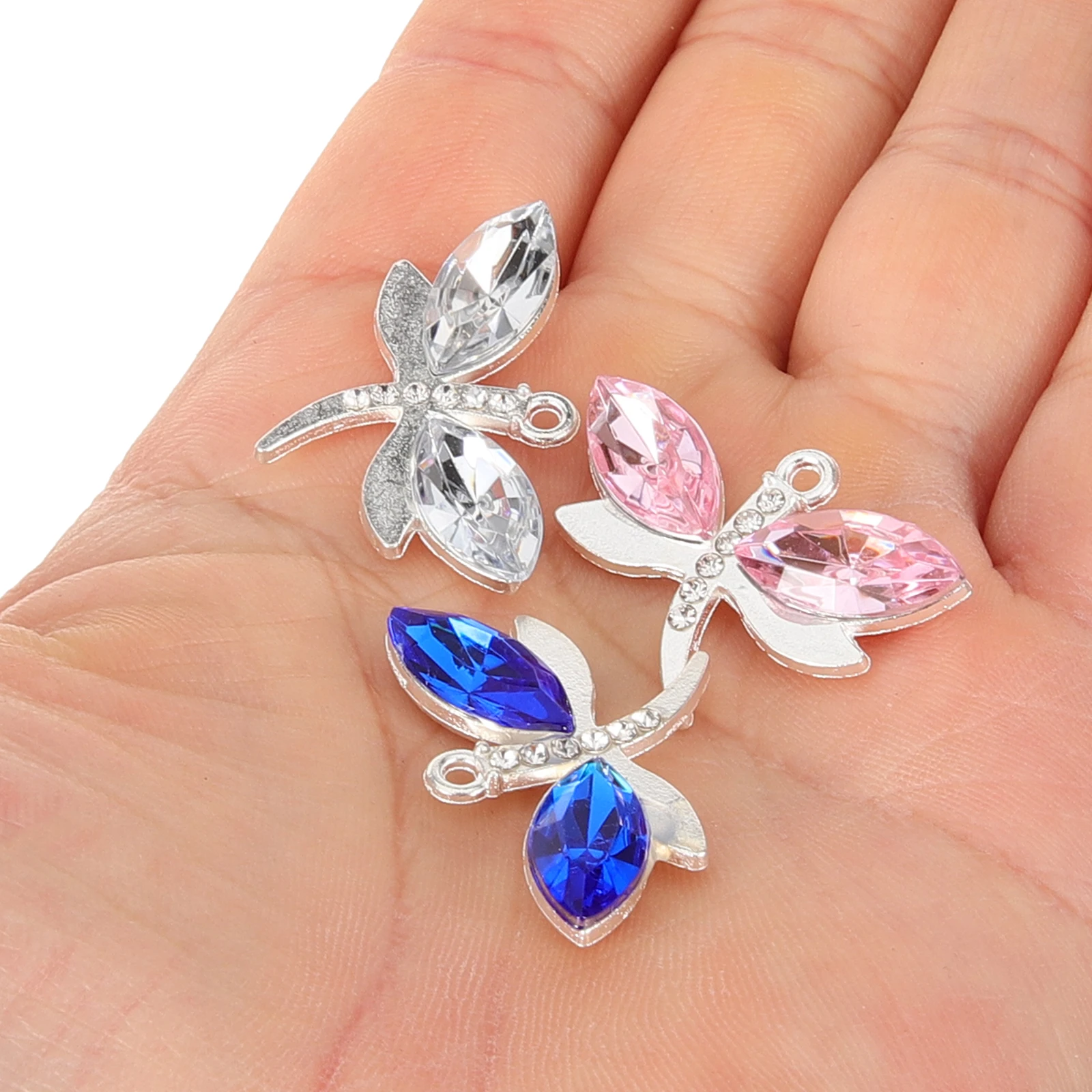 

Alloy Dragonfly Craft Supplies Rhinestone Charm Bulk Charms for Necklace Bracelets Jewelry Making Aesthetic Dragonflies Pendant