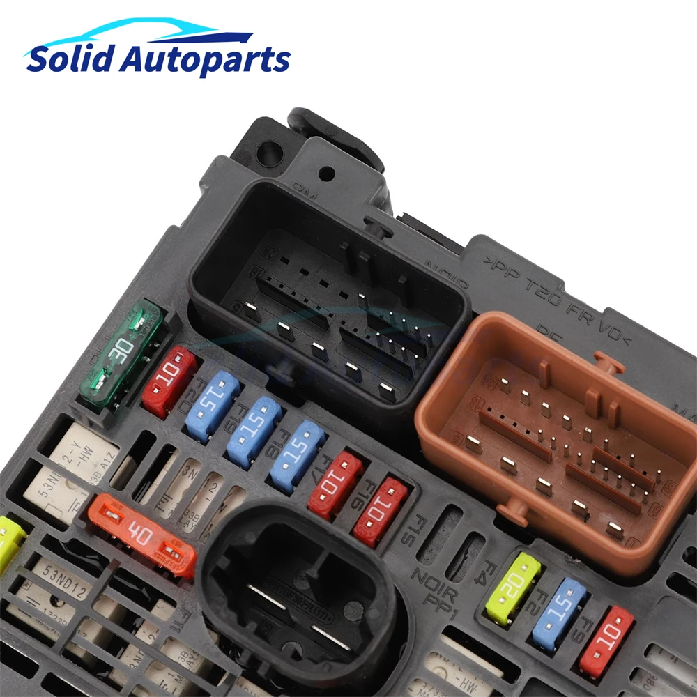 9809742780 Fuse Box Assembly BSM R02=R19  9664705980 9675877980  For Citroen C4 PICCASO C5 Peugeot 3008 407 2008-2011