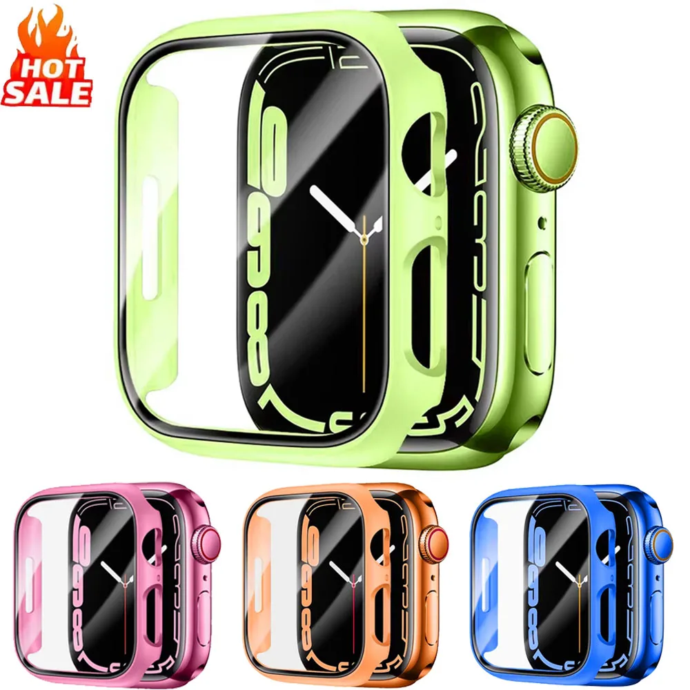 

PC Case For Apple Watch Ultra 3-2 49mm Series 11 10 46mm 42mm Bumper Screen Protector Shell iWatch 9 8 7 6 5 SE 45mm 41mm Cover