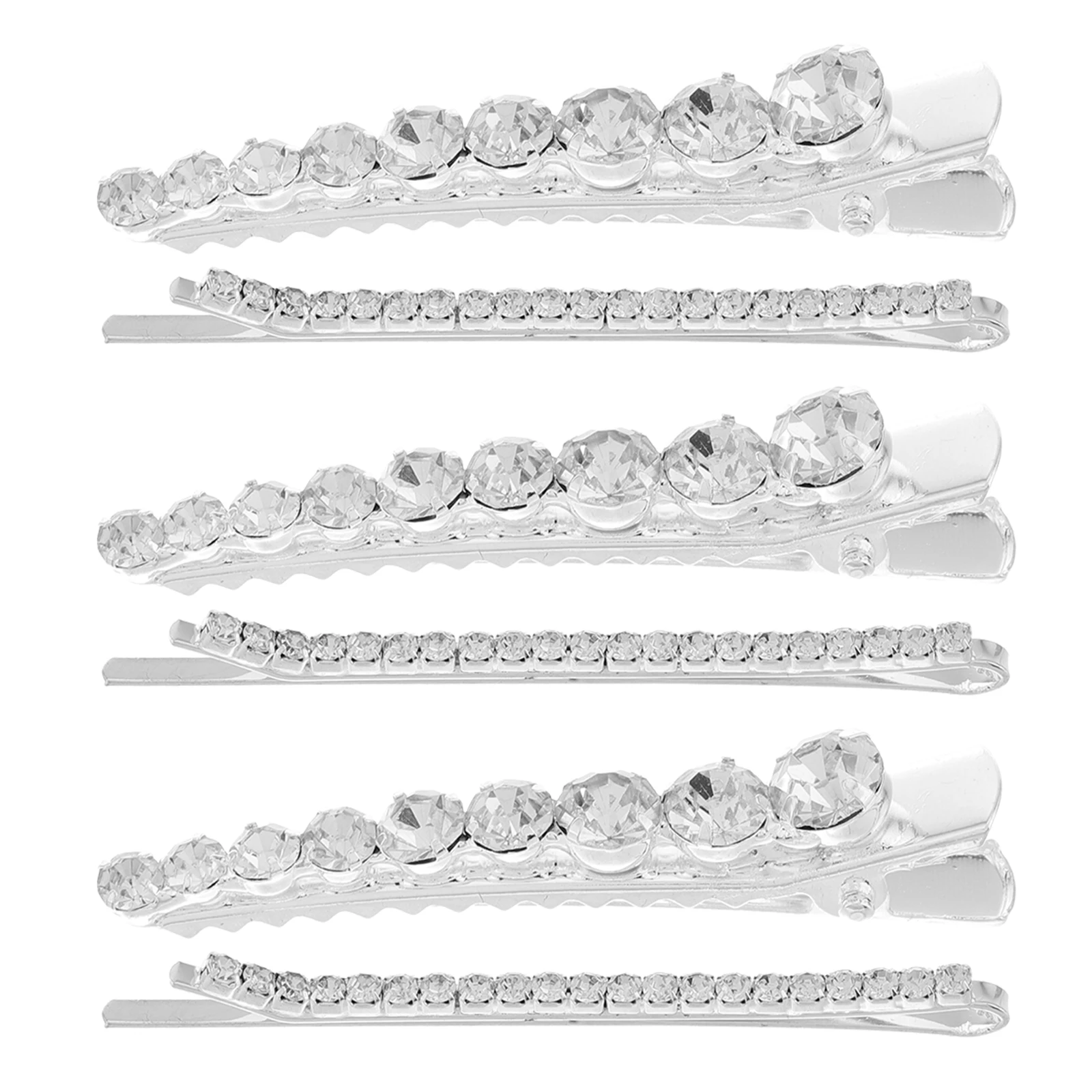 

6pcs Full Drill Hair Clip Metal Vintage Rhinestone Bridal Bridesmaid Women Dance Formal Occasions Hair Accessories