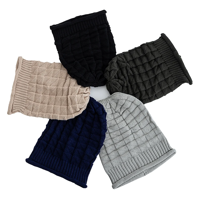 Gran oferta, gorro de invierno de tamaño largo, gorros informales de calle de otoño para uso diario para hombres y mujeres, gorro liso