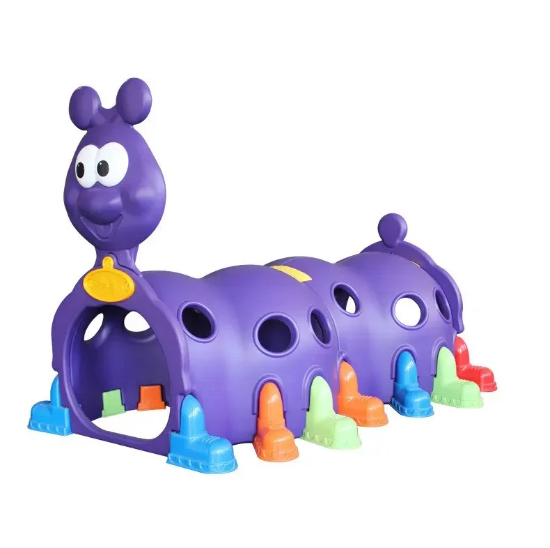 Indoor e ao ar livre Cartoon Animais Barraca para crianças, Caterpillar Crawling Tunnel, Drill Holes Game House, Toy Gift for Kindergarten