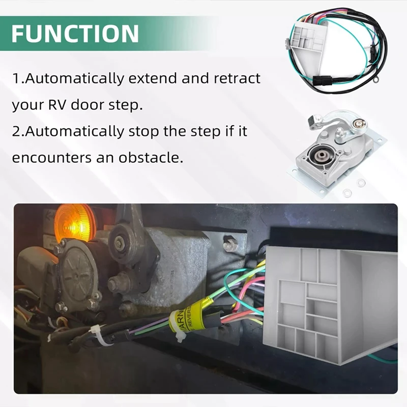 RV Step Gear Box 379160 & Control Unit 909510000 For Lippert Kwikee Electric Steps