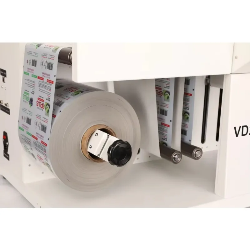 【Best-selling】VOREY VD240 Desktop Roll To Roll High Speed Lamination Slitting Automatic Digital Label Die Cutter Machine