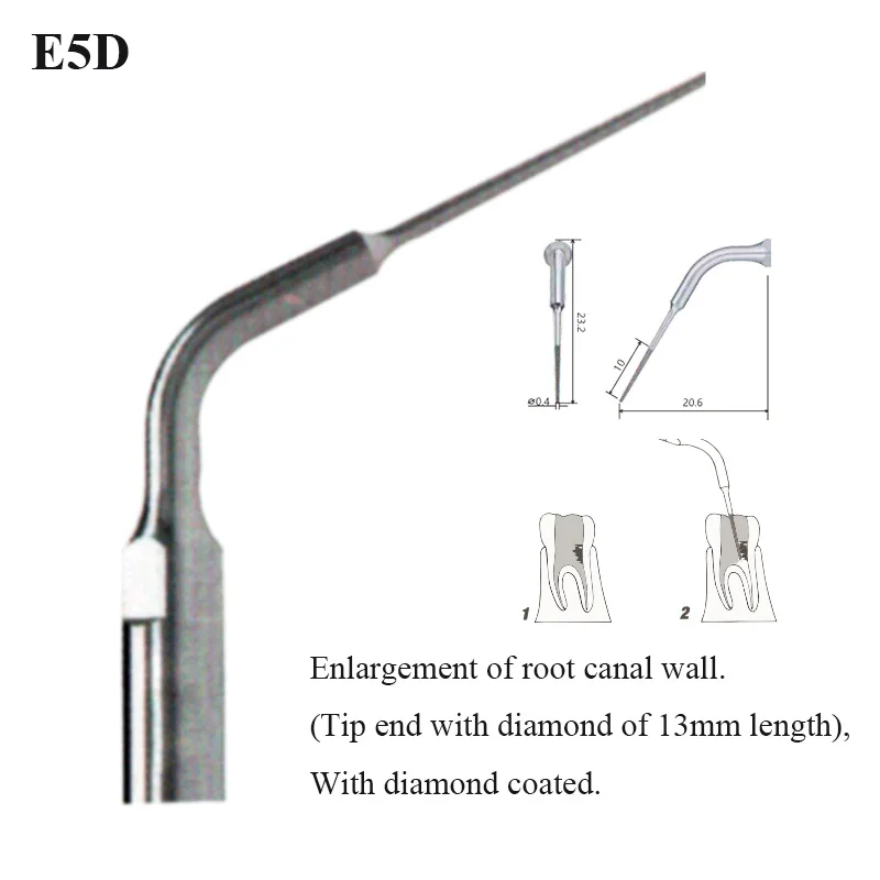 Ultrasonic Scaler Endo Tips Compatible With EMS Woodpecker-UDS For Teeth Scalings Endodontics