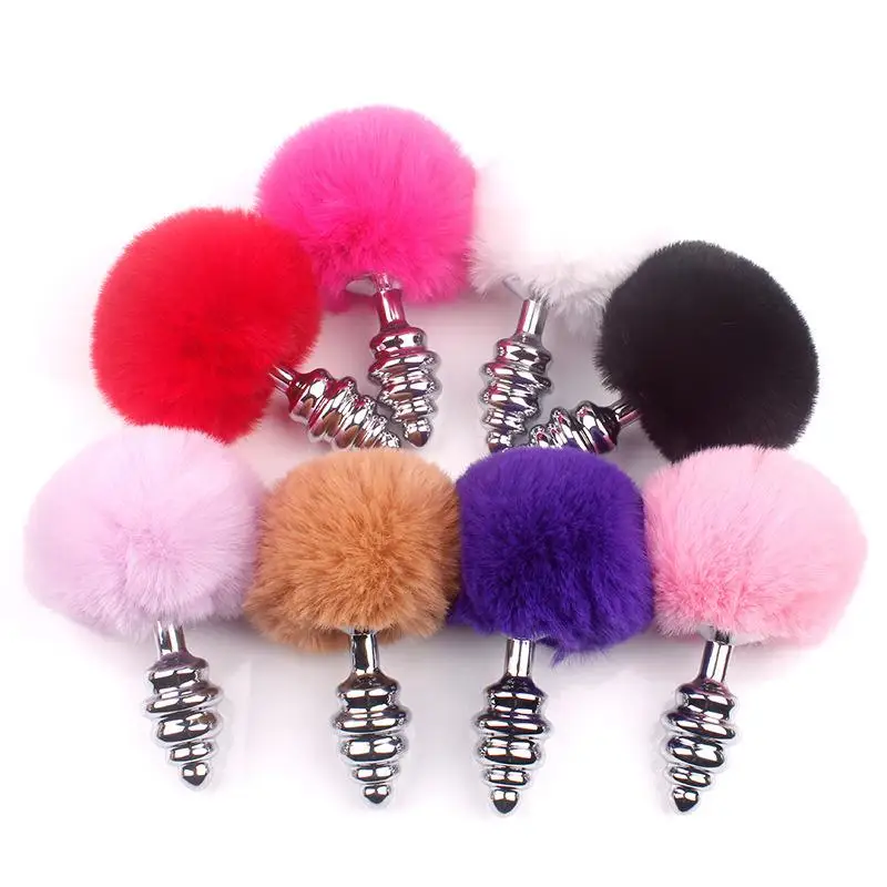 New Adult Toys Sexy Fox Tail Anal Plug Butt Plug Metal Anal Sex Toys Butt Extender Dilator Adults Games Anus Toys