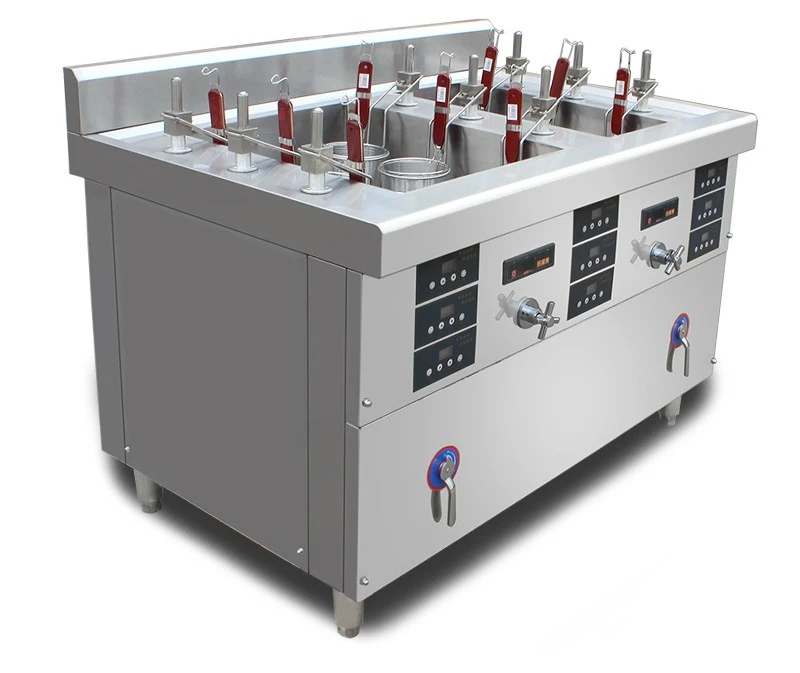 

Noodle cooking stove commercial automatic, nine-head boiled dumplings Chongqing small noodles large frame Oden cooking