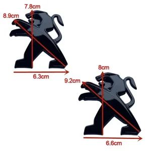 Für Peugeot 307 107 207 407 408 308 206 406 507 508 1008 5008 3008 Metallaufkleber -Vorderwagen brachen 12 Hauptverkäufe Peugeot Emblem - №2