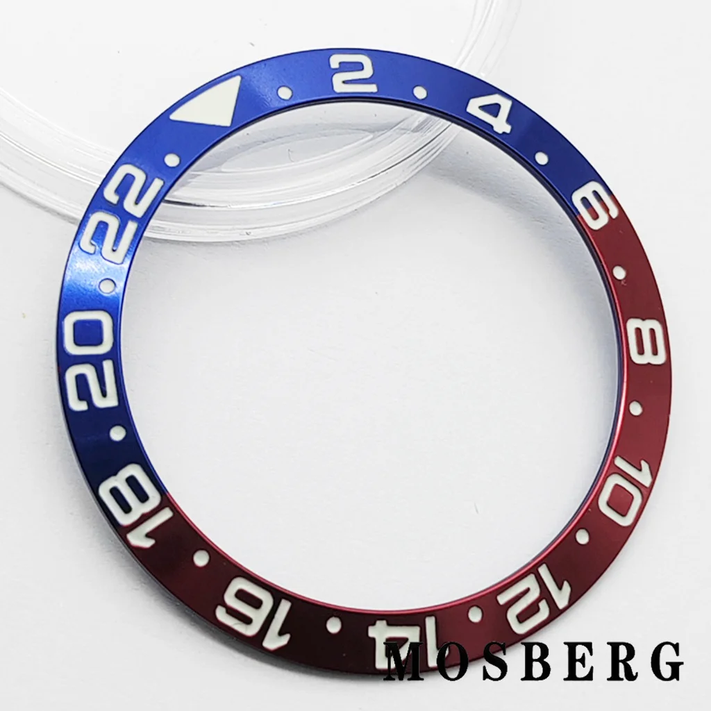 38 مللي متر ساعة سيراميك الحافة الأخضر مضيئة إدراج قطر 38 مللي متر * 30.5 مللي متر الساعات حلقة صالح 40 مللي متر ساعة اكسسوارات أجزاء