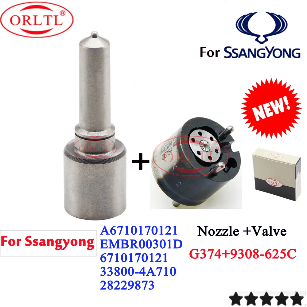 

EMBR00301D INJECTOR REPAIR KIT 7135-583 7135-573 NOZZLE L374PBD G374 VALVE 9308-625C FOR For Ssangyong 28229873 33800-4A710
