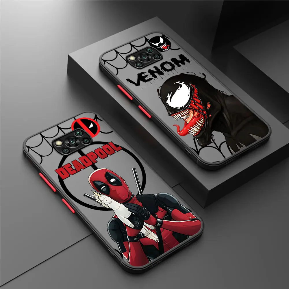 Marvel Super hero Cool Phone Case for Xiaomi Poco F3 X3 NFC X3 Pro X4Pro5G X4 GT X5 Pro5G M5 M5s C40 C50 C51