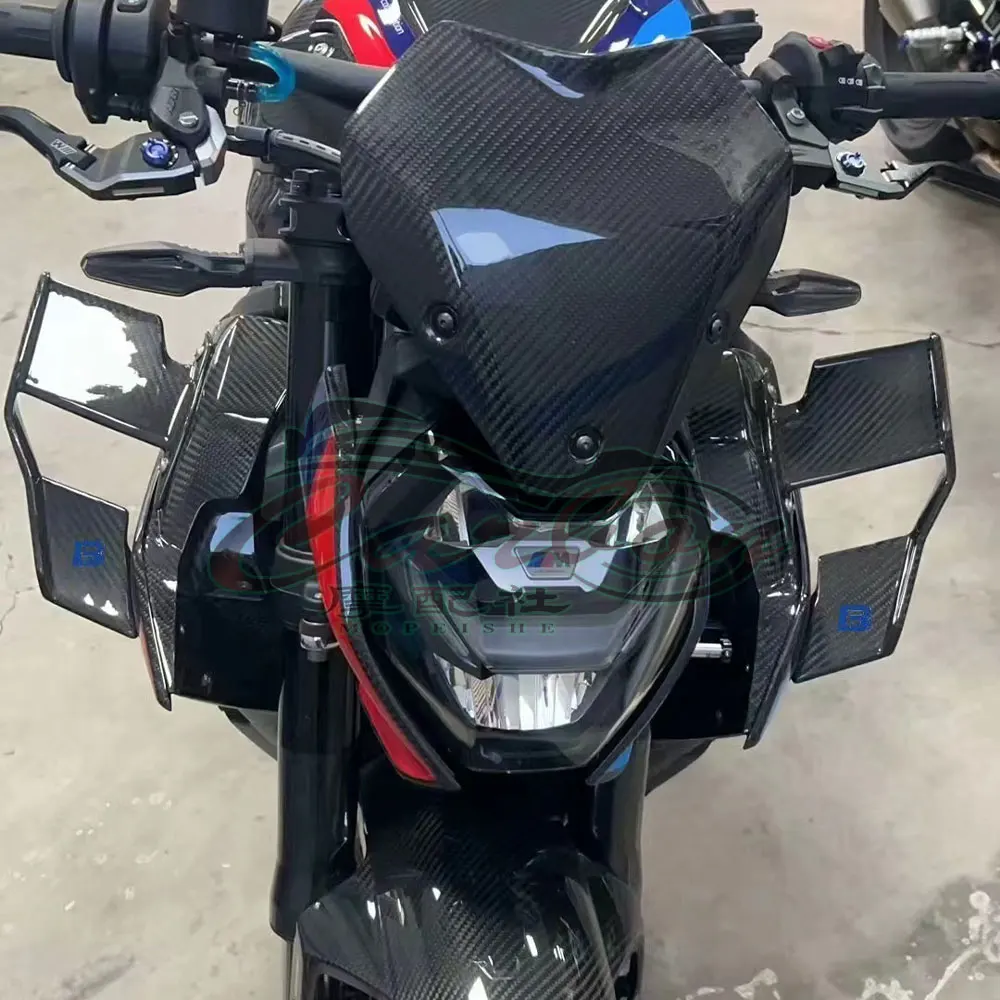 For BMW S1000R M1000R 2020 21 22 23 24 25 Motorcycle shell carbon brazing, fixed wing, wind blade, wing modification accessories