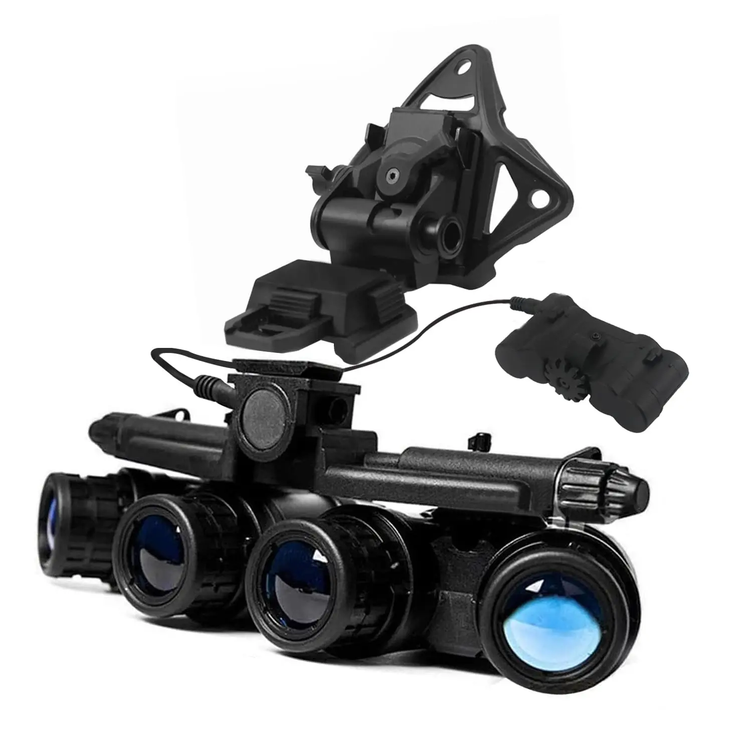 

Airsoft Hunting Tactical GPNVG18 Night Vision Goggles Model with L4G69 NVG Helmet Mount Plastic Bracket for Hunting Cosplay