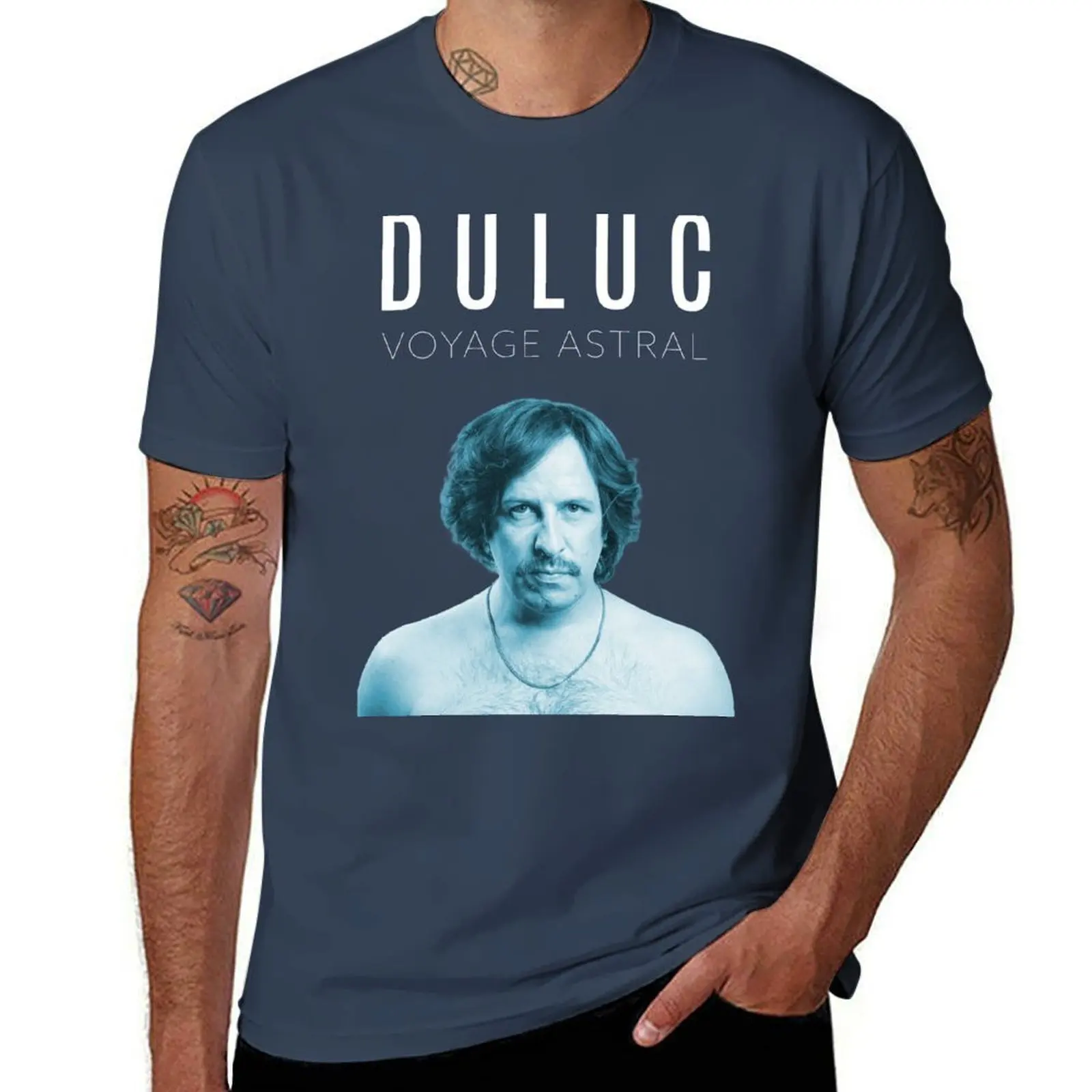 Duluc - Astral Travel - Camiseta con diseño de OVNI, camisa informal de manga corta a la moda