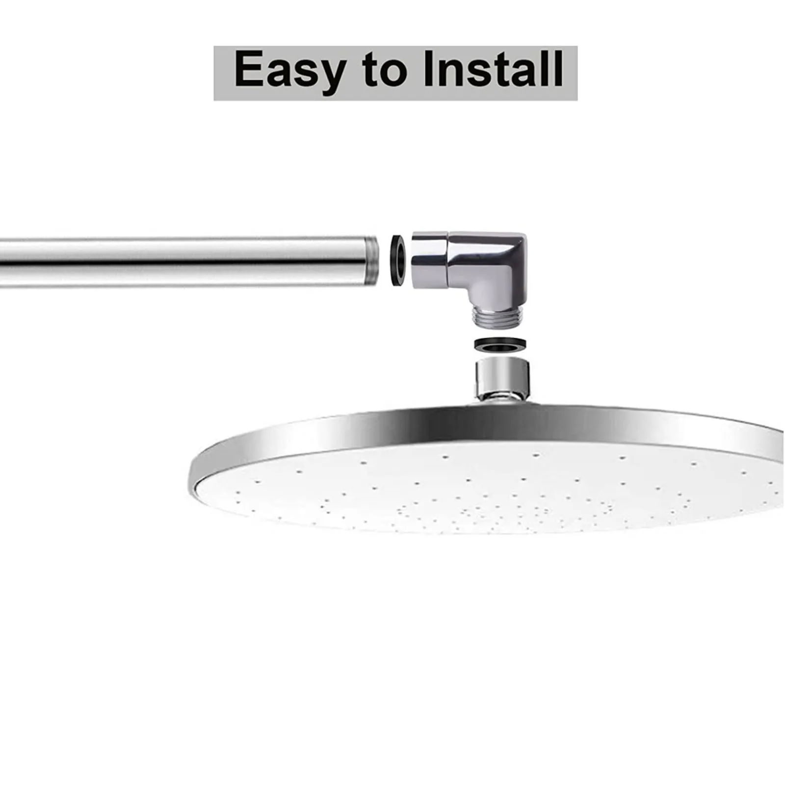 G1/2 Elbow Adapter Shower Head Female and Male Thread Rainfall Shower Handheld Shower Connector Angle 90°  130° 135° Accessory