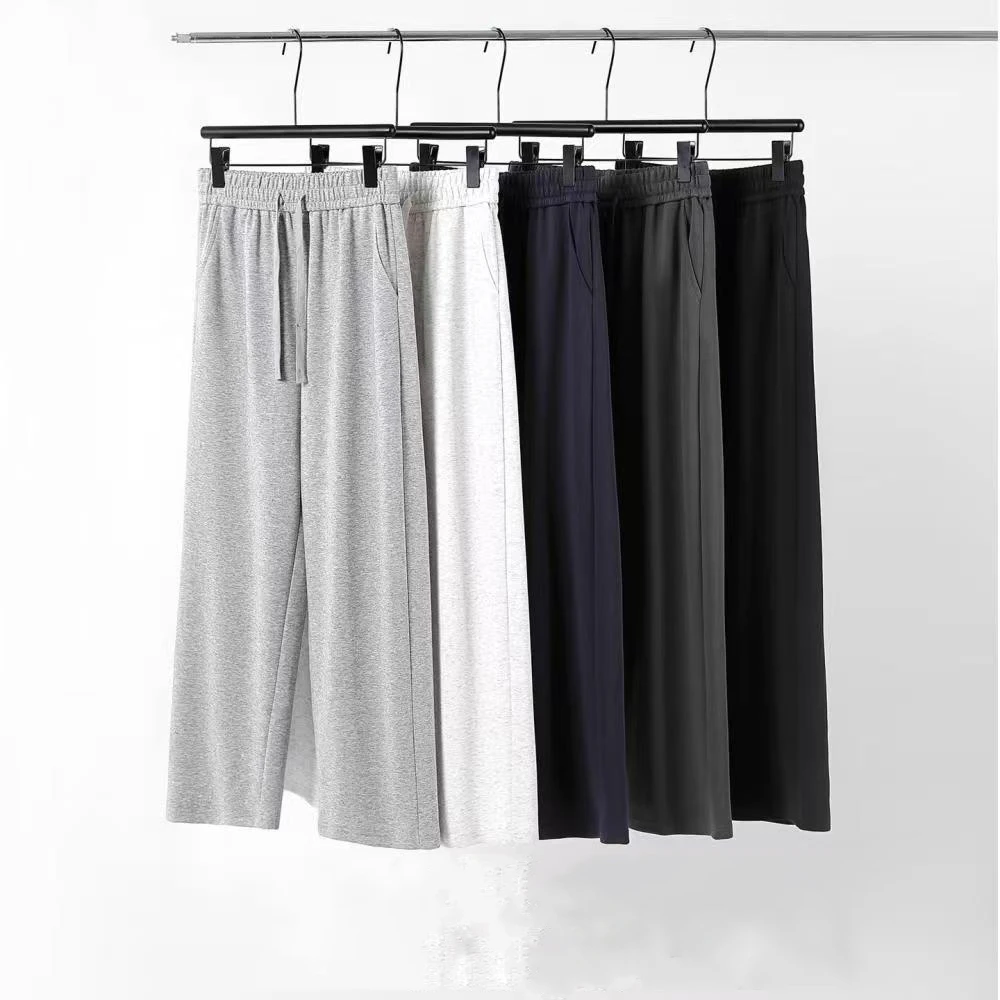 2026 New Cotton Men's Spring Autumn Training Straight Sweat Pants Mid-Season Casual Couple Pants 5Color