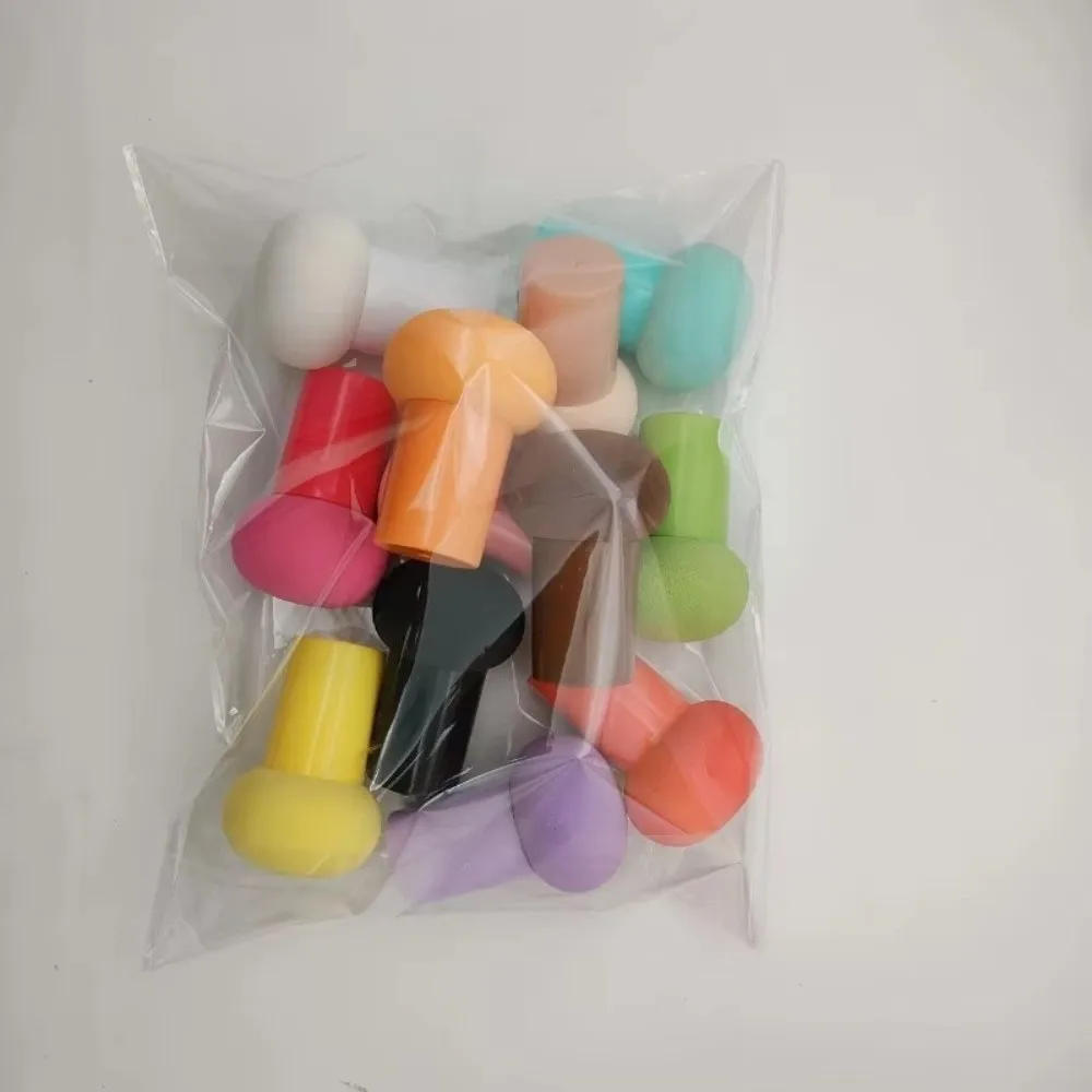 6pcs Colorful Stencil Brush Set with Handles Ink Applicator Wet Dry Gourd Sponge DIY Arts Crafts Card Making Tool