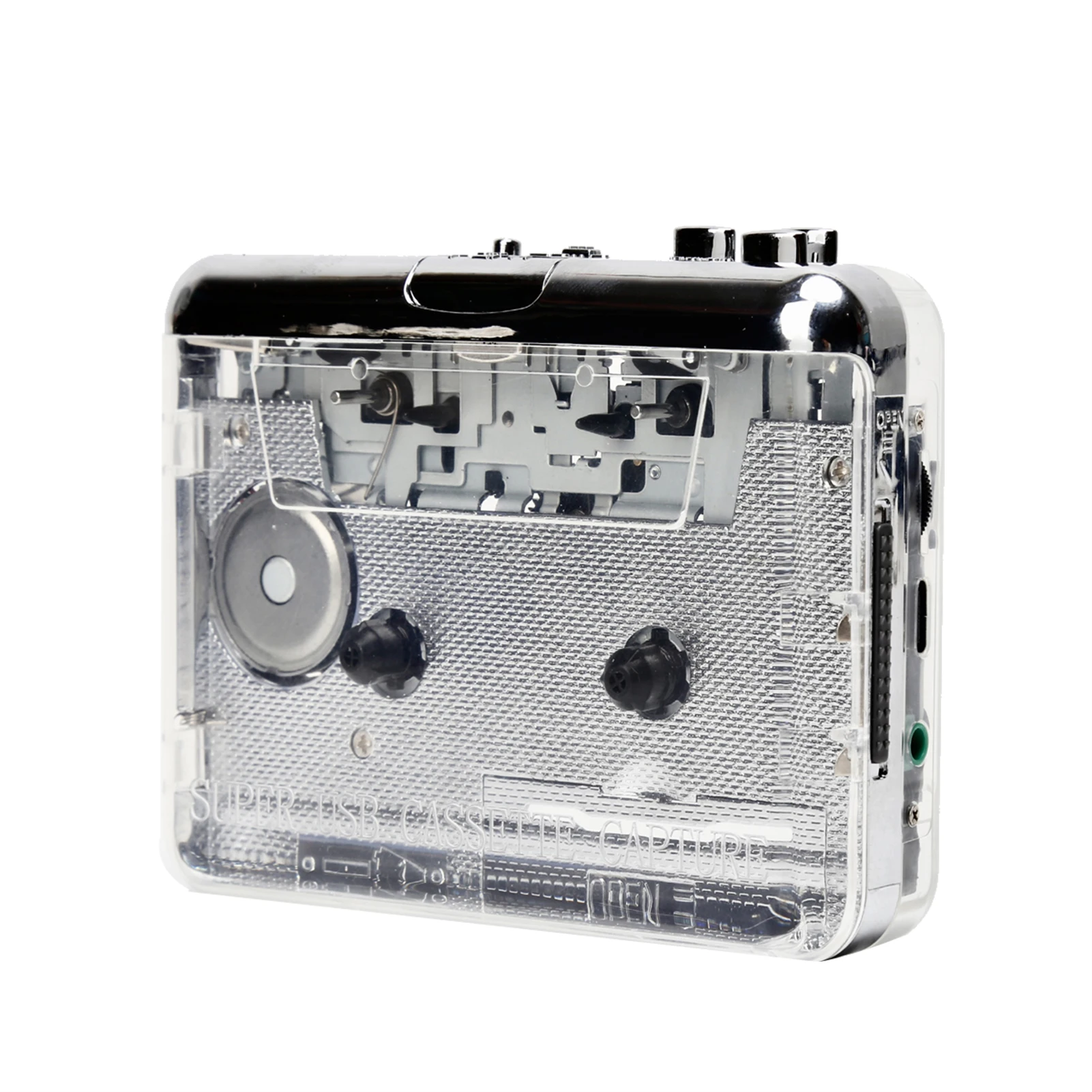 

TON010 Portable Cassette to MP3 Player Mini USB Tape Player MP3 Converter with 3.5mm AUX Input Software CD Cassette Cap