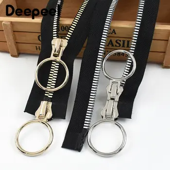 5#8# 60-100cm Pryskyřičné Zipy s Otevřeným Koncem, O-Kroužkem, Dvojitým Posuvníkem pro Zavazadla, Bundu, Zapínání Zipu, Opravné Sady, Šicí Příslušenství 10 nejlepší prodej zip na zavazadla - №5