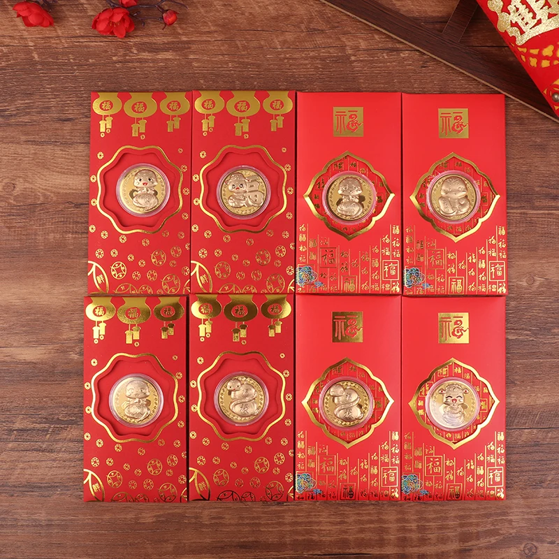 New 2025 Year Of The Snake Chinese Zodiac Medals 3D Relief Commemorative Coins Collectibles New Year Gift