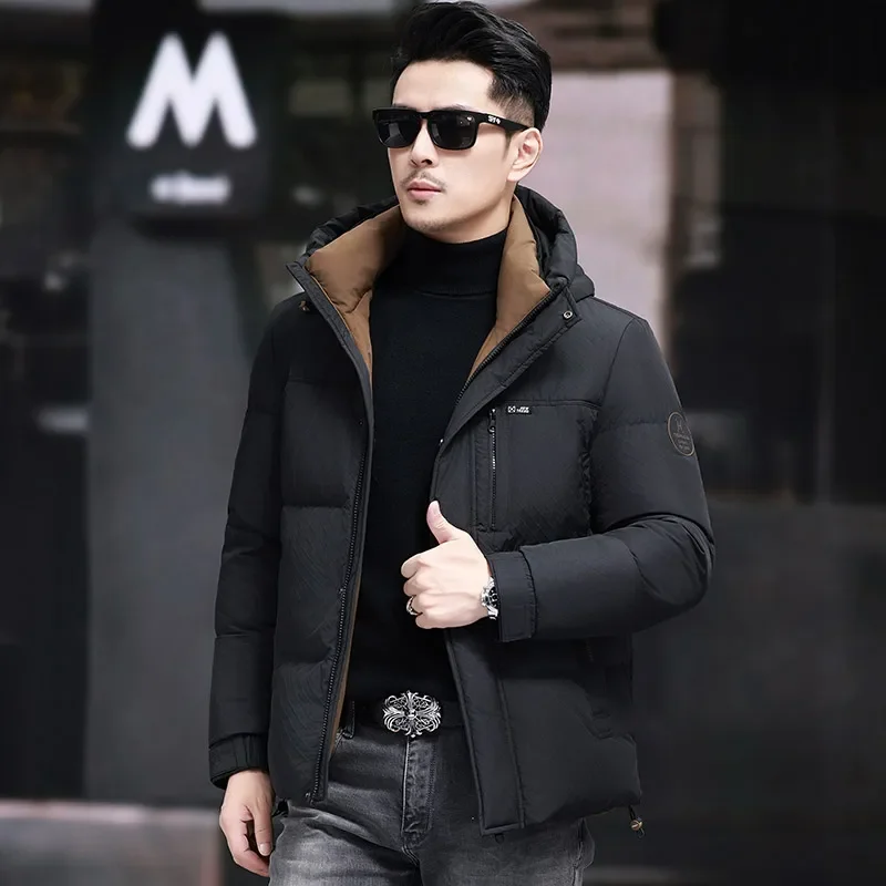 Short Down Jacket Hooded Jackets Designer Clothes Men Men's Down Jacket for Winter Casual Man Sack Duck Down Padding Coat