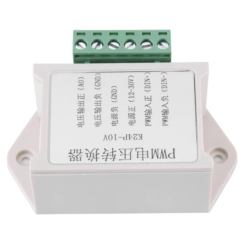 

PWM to Voltage Converter Module, Digital to Analog Adapter 0-10V Output, 24V PWM Signal Input, PLC Interface DAC Modules