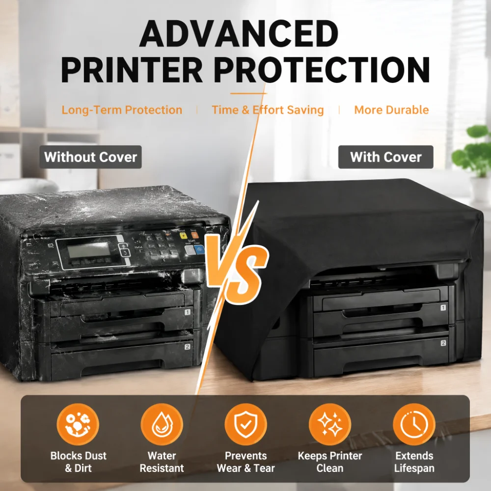 Oxford Printer Cover, Waterproof Dust Cover, Universal Protector for HP Epson Canon Brother Printers