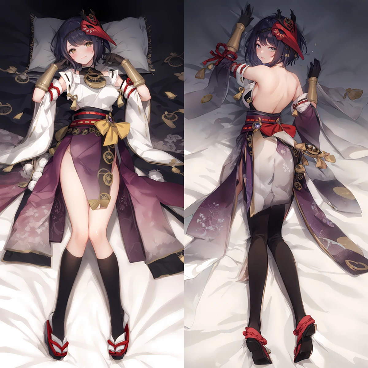 

Genshin Impact Kujo Sara Anime Pillow Cover Dakimakura 2 Side Printed Hugging Body Pillowcase Cushion Cover